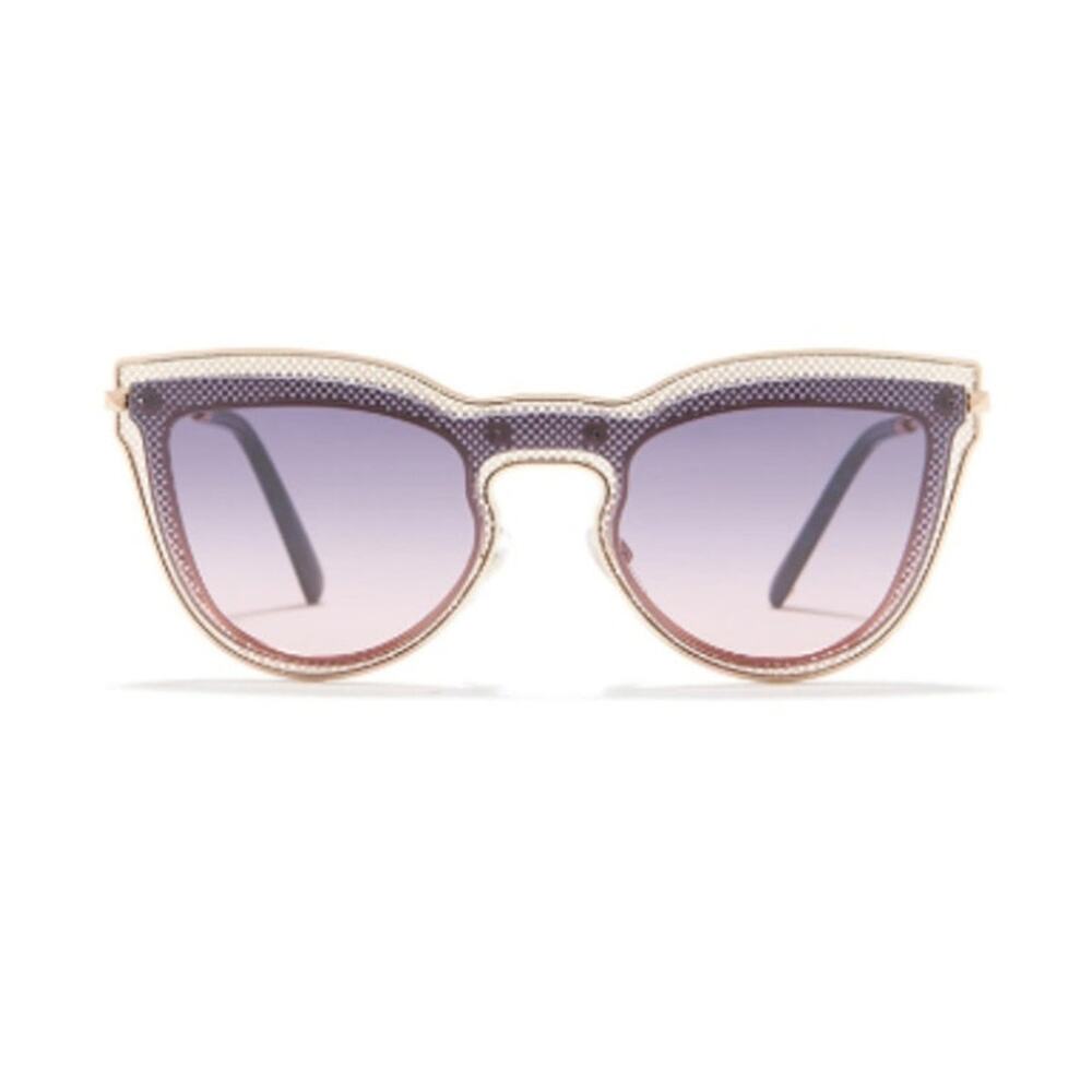 Valentino 34mm Individual Cat Eye Sunglasses Rose gold gradient
